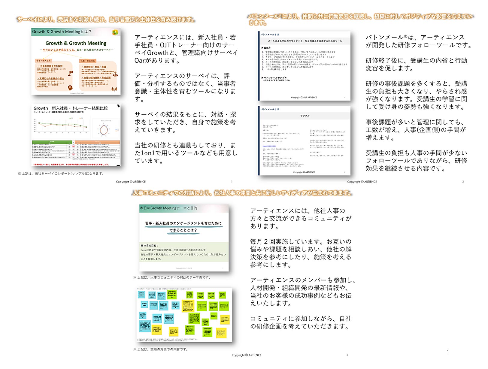 サーベイにより、受講生を刺激し続け、当事者意識と主体性を育み続けます。