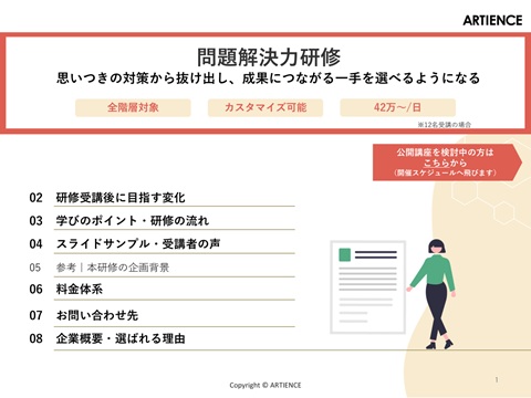 問題解決力研修【全階層対象】